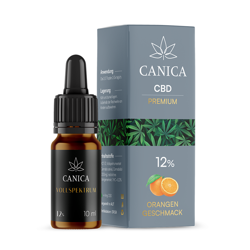 CBD Öl Orange 12%  Premium Vollspektrum