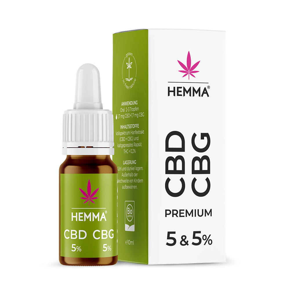 KOMBI  5% CBG + %5 CBD Öl  Premium Vollspektrum