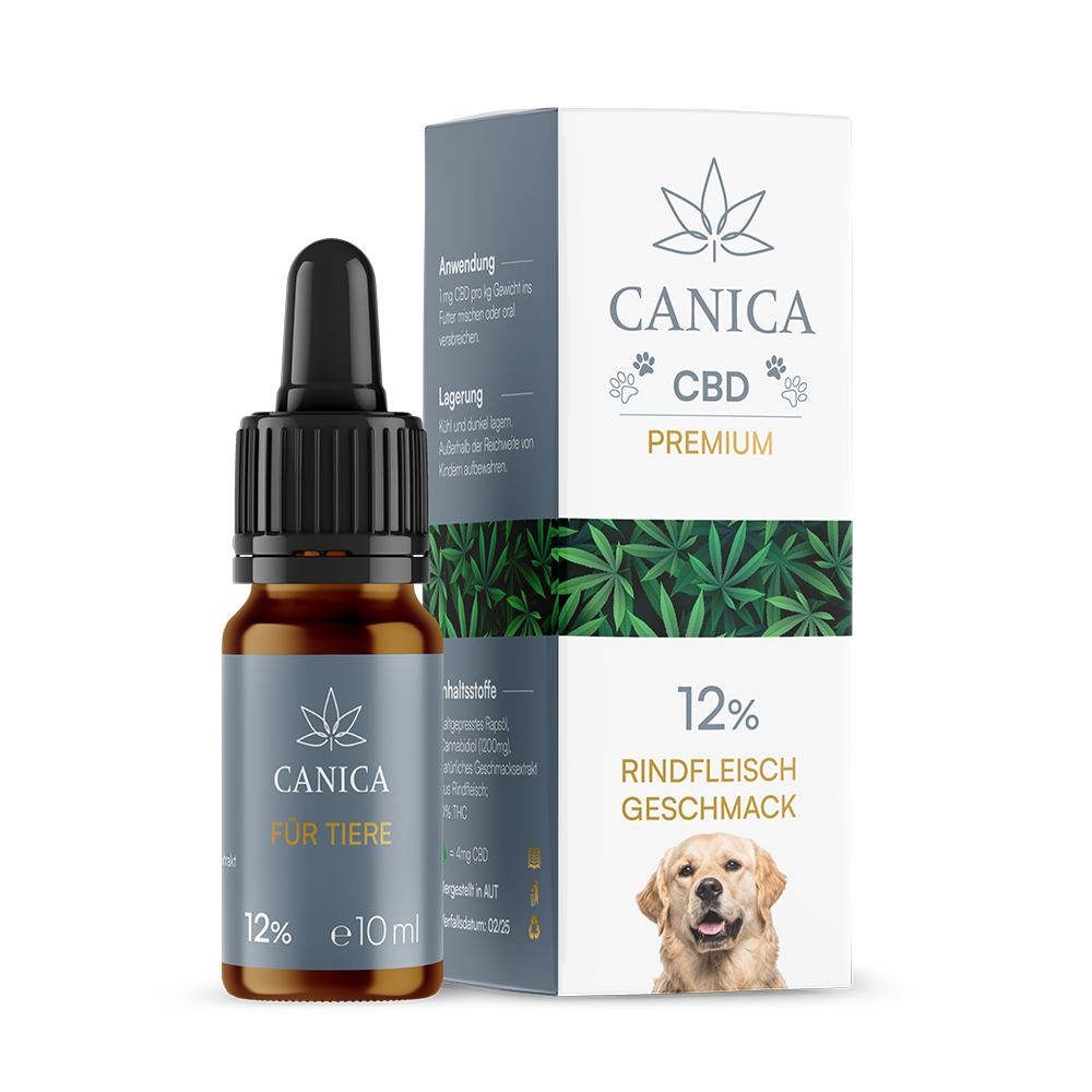 CBD Ōl für Hunde ab 24kg 12%